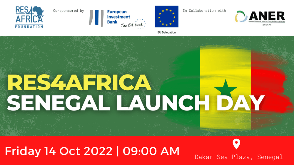 Événement de lancement de la Fondation RES4Africa au Sénégal au Radisson Blue (Sea Plaza)