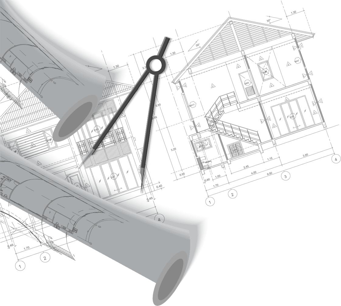 Plans d'architecte étudiés par le bureau d'études Viateck